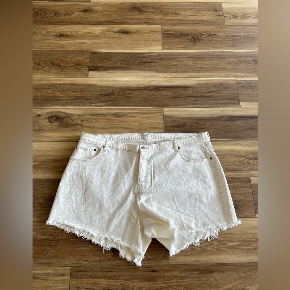 Abercrombie & fitch womens the dad shirt high rise shorts size 37/24